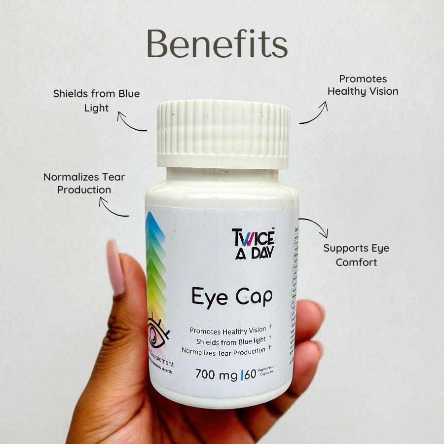 EYE CAP, 700 mg,  Helps prevent Computer Vision Syndrome & impact of Blue Light