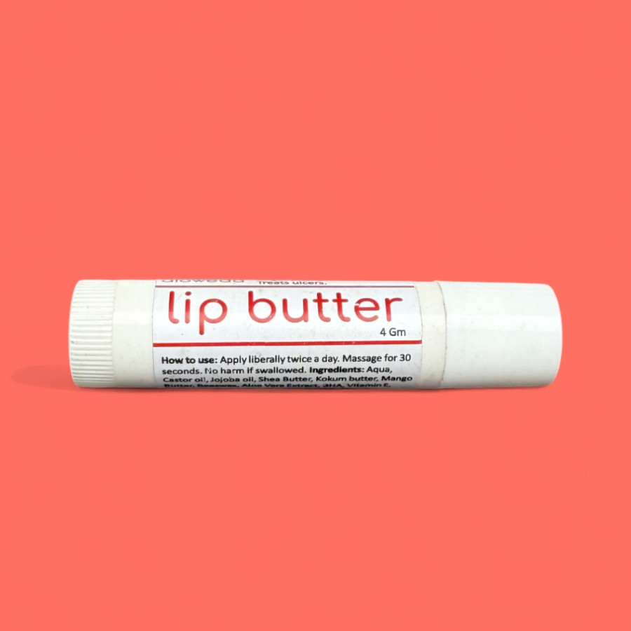 LIP BUTTER with Oils, Butters & Vitamin E,, No Chemicals/preservatives.