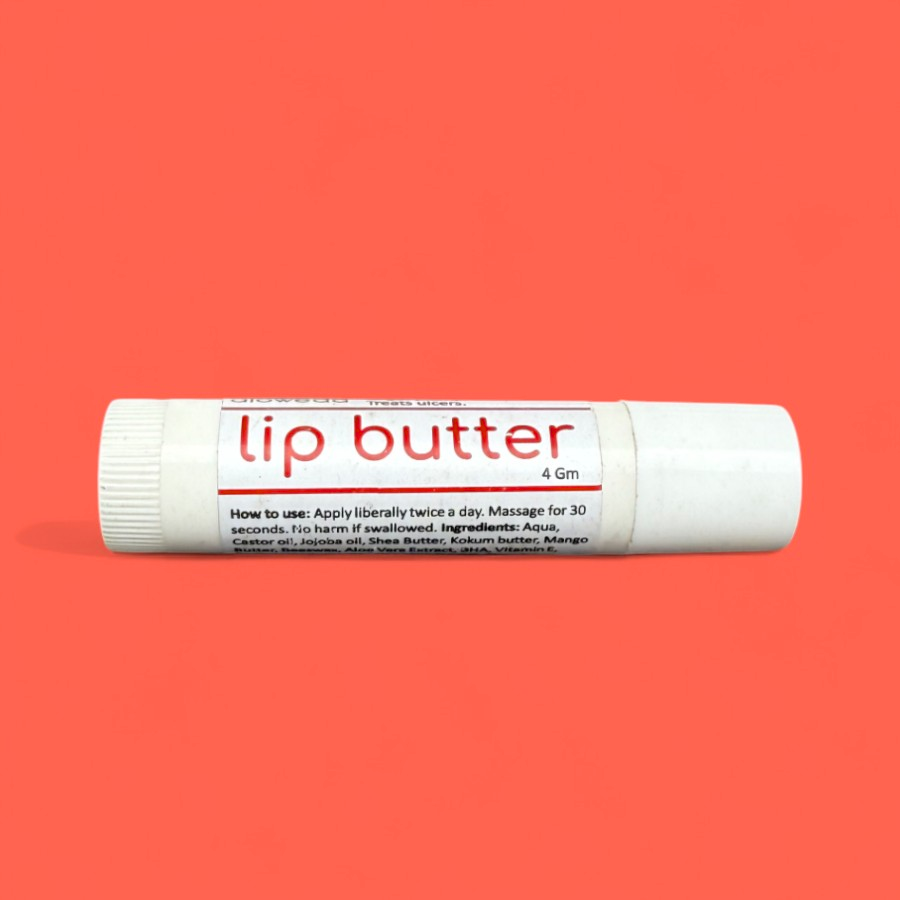 LIP BUTTER 4 Gram with Oils, Butters & Vitamin E, No Chemicals/preservatives