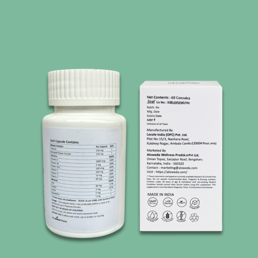 Eye Cap 700 mg,  Helps prevent Computer Vision Syndrome & impact of Blue Light