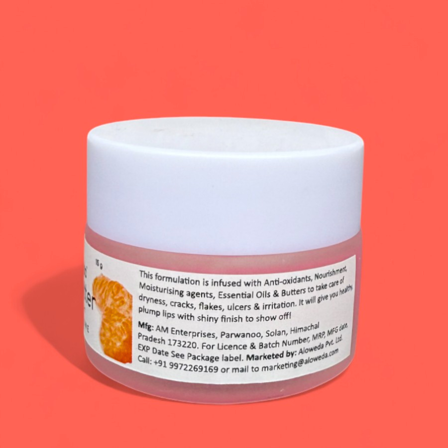 Lip Butter 15 Gram: Butters, Oils & Honey. NO PARAFFIN,CHEMICALS, ADDITIVES