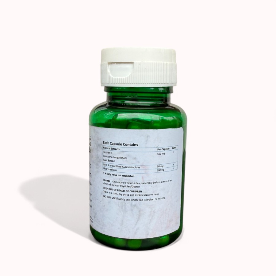 TURMERIC CURCUMIN 650 mg, Slow Release, Vegan Capsule