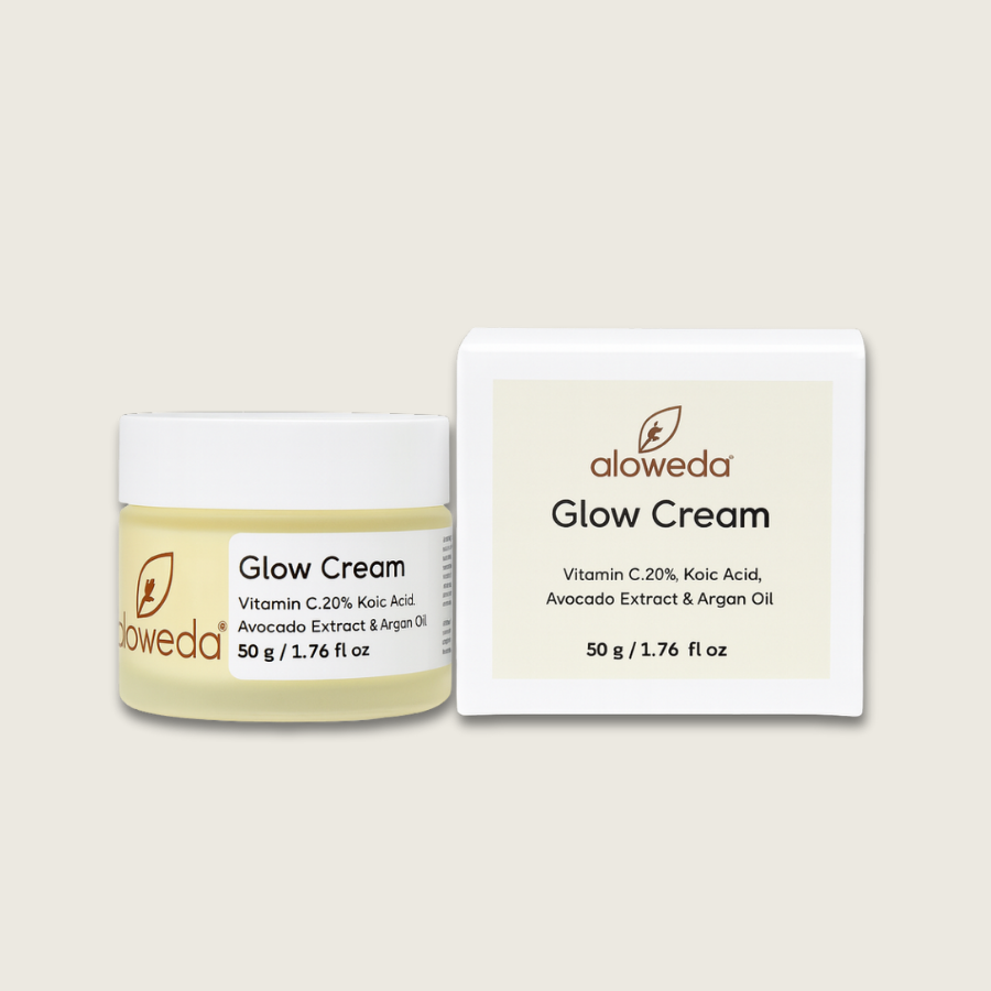 GLOW CREAM 50 Grams Vitamin C 20%, Kojic Acid, Avocado Extract and Argan Oil