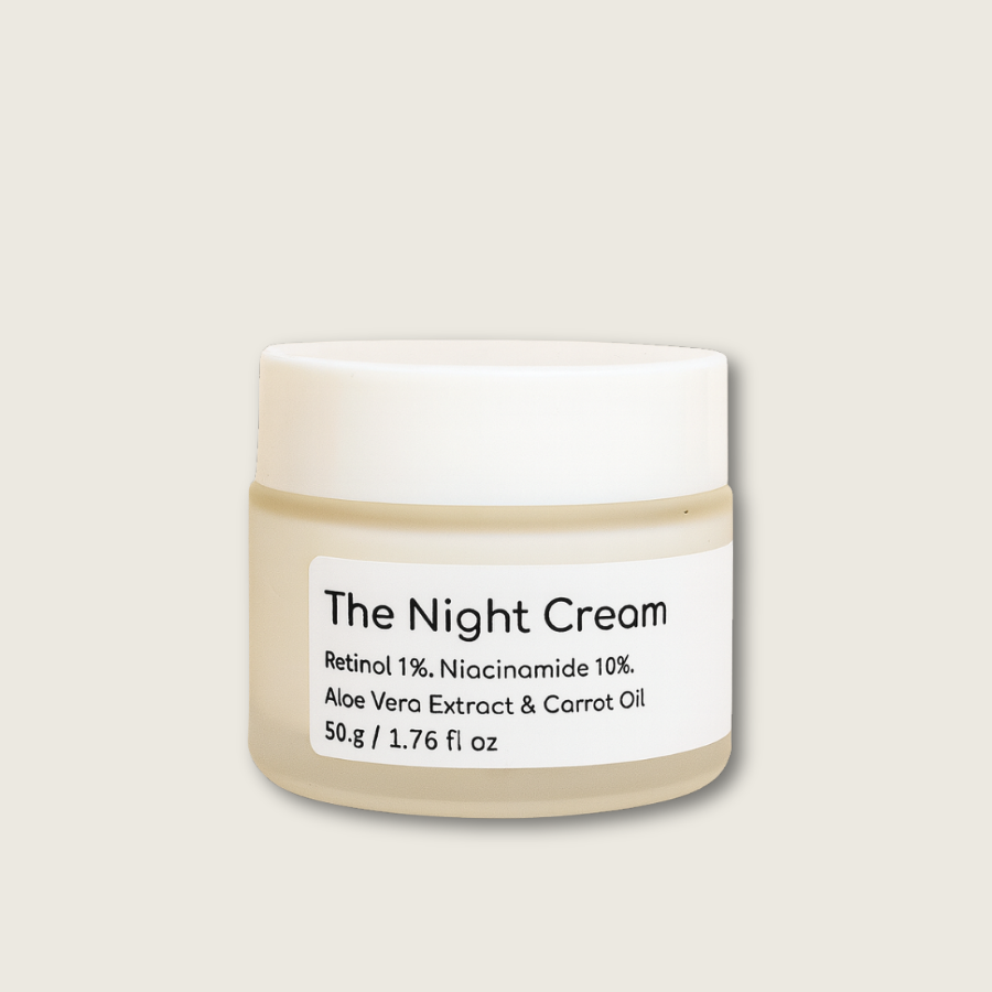 THE NIGHT CREAM 50 Grams : Aloweda Night Cream | Vitamin C, Niacinamide, Kojic Acid, Natural Oils & Butters