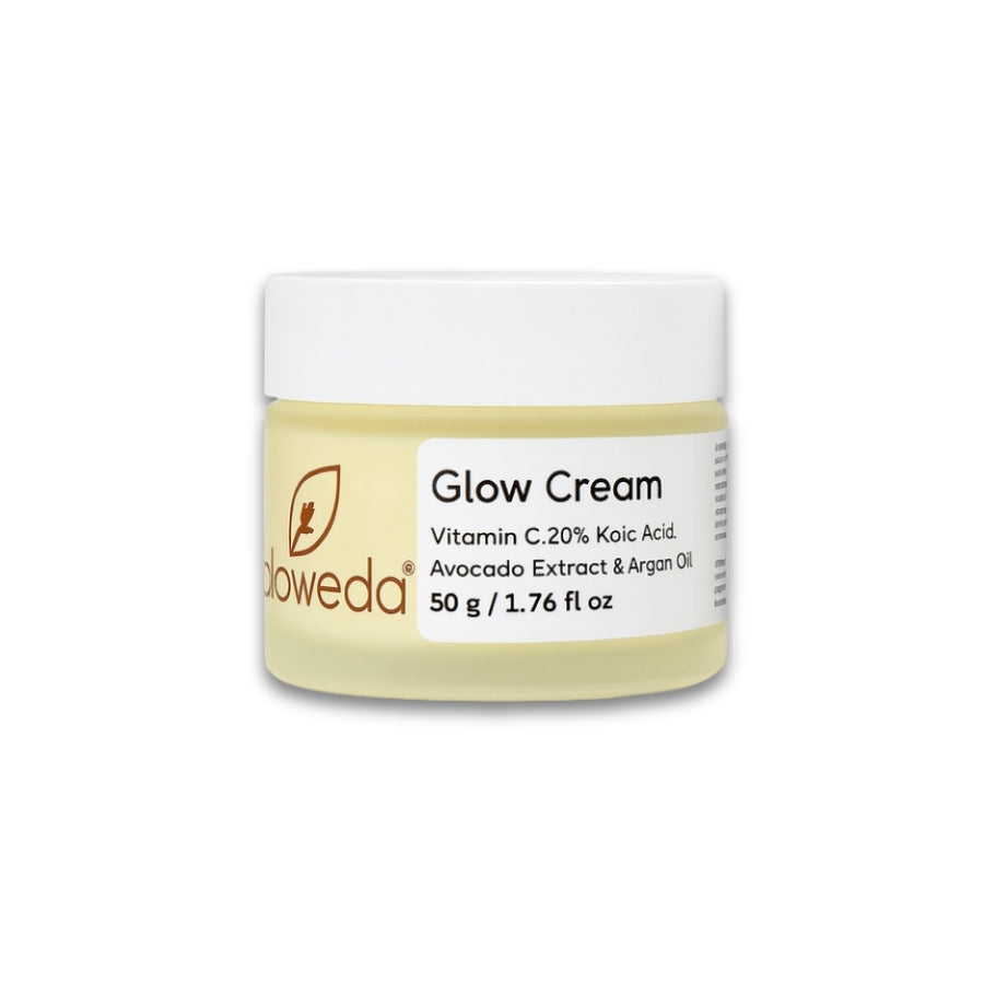 Glow Cream 50 Grams Vitamin C 20%, Kojic Acid, Avocado Extract and Argan Oil