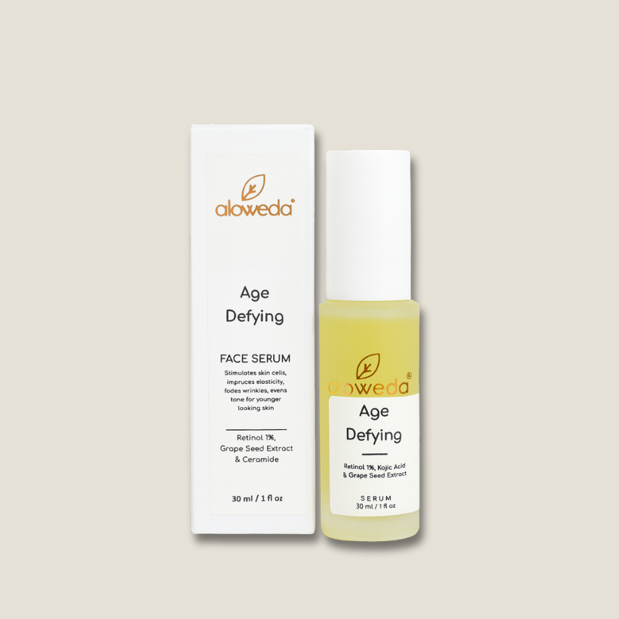 AGE DEFYING SERUM 30 ml, Encapsulated Retinol 1 %, Grape Seed Extract, & Ceramides