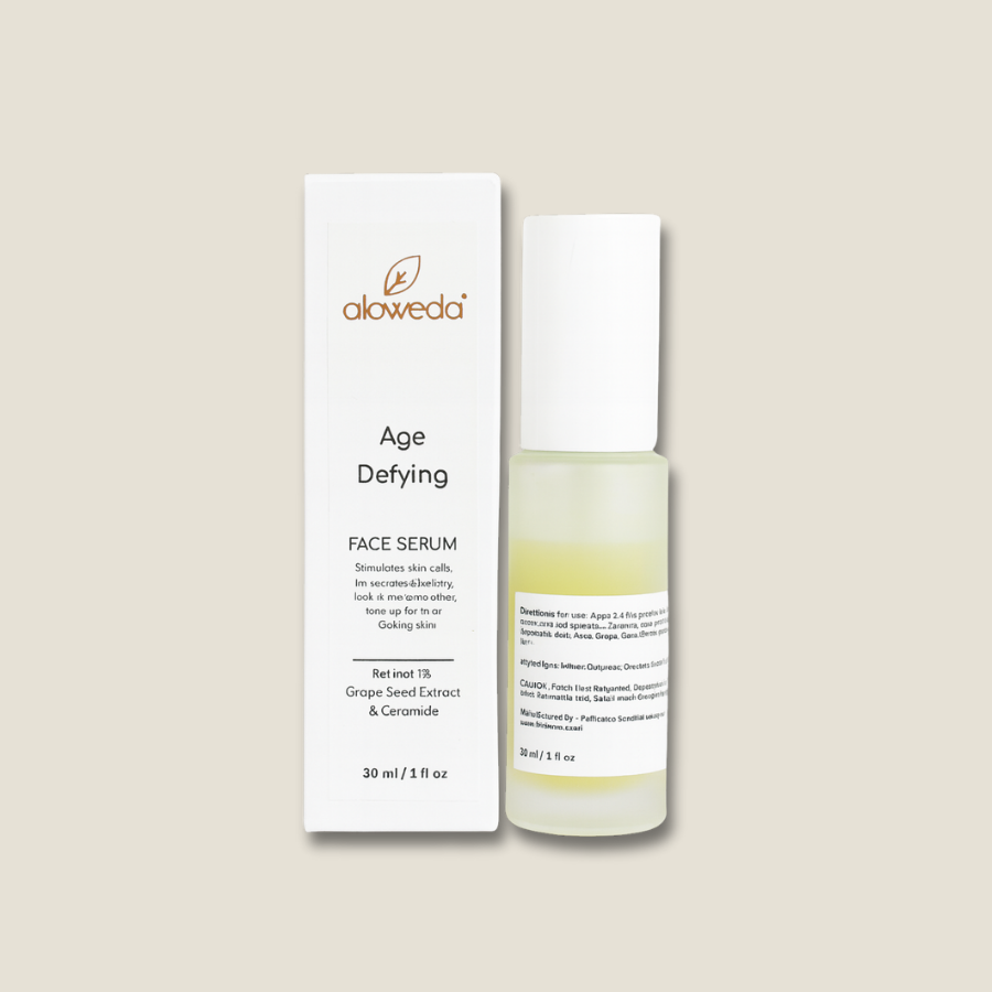 AGE DEFYING SERUM 30 ml, Encapsulated Retinol 1 %, Grape Seed Extract, & Ceramides