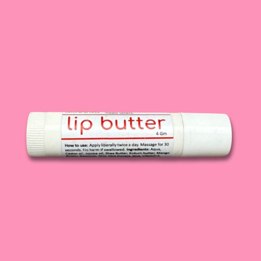Lip Butter 4 Gram with Oils, Butters & Vitamin E, No Chemicals/preservatives