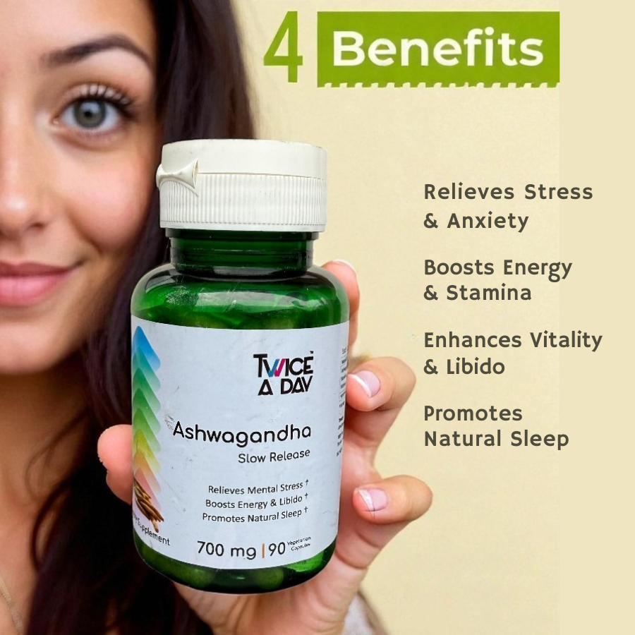 ASHWAGANDHA SR (Slow Release) 700 mg, Vegan Capsules