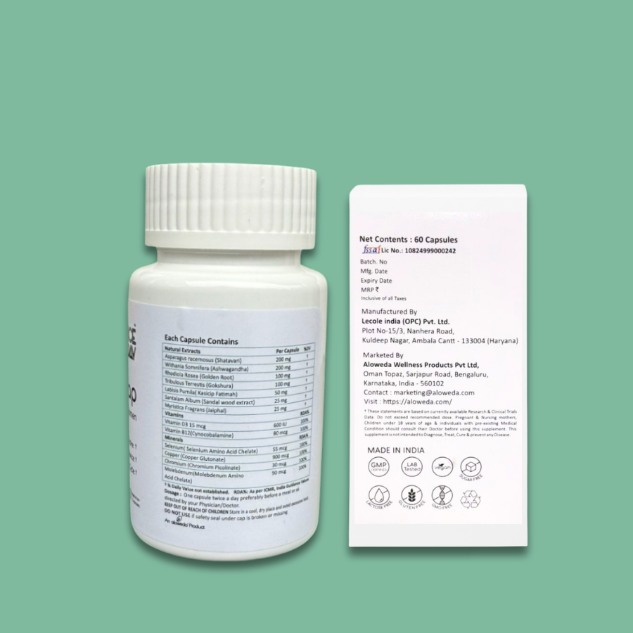 Eva cap 700 mg for women, Helps deal with  Female Sexual Dysfunction(FSD)