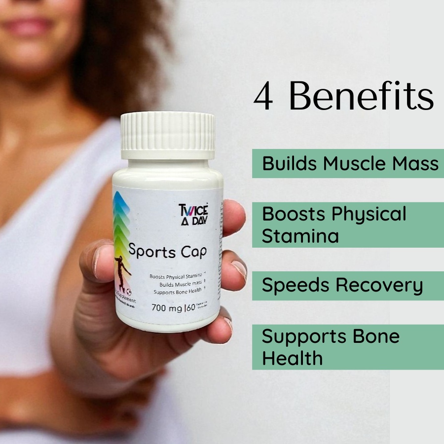 SPORTS CAP 700 mg for boosting Stamina, Physical strength & Muscle Mass