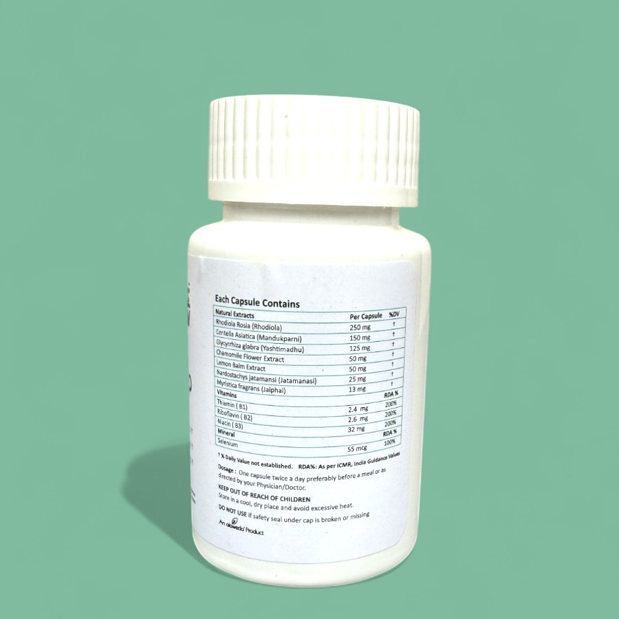 STRESS CAP 700 mg, Helps Deal with Tension & Calms the Mind