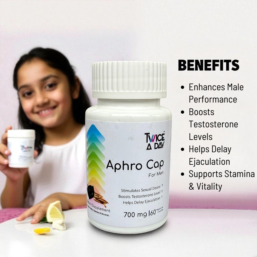 APHRO CAP 700 mg for Men, Helps deal with Male Sexual Dysfunction( MSD)
