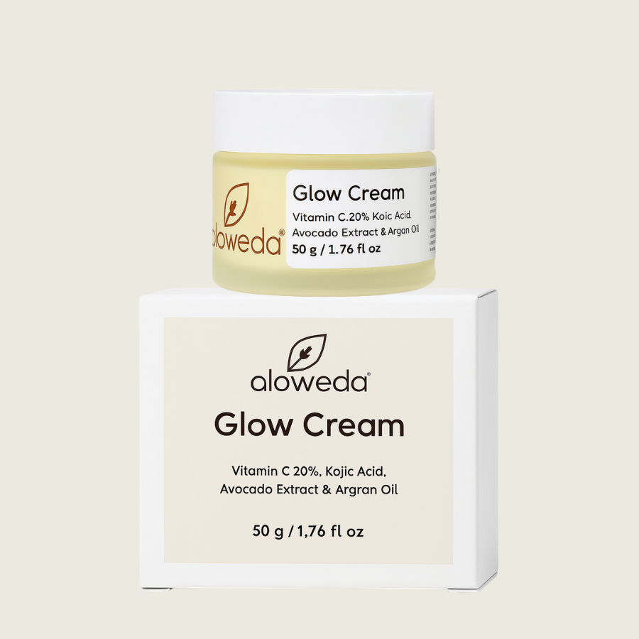 Glow Cream 50 Grams Vitamin C 20%, Kojic Acid, Avocado Extract and Argan Oil