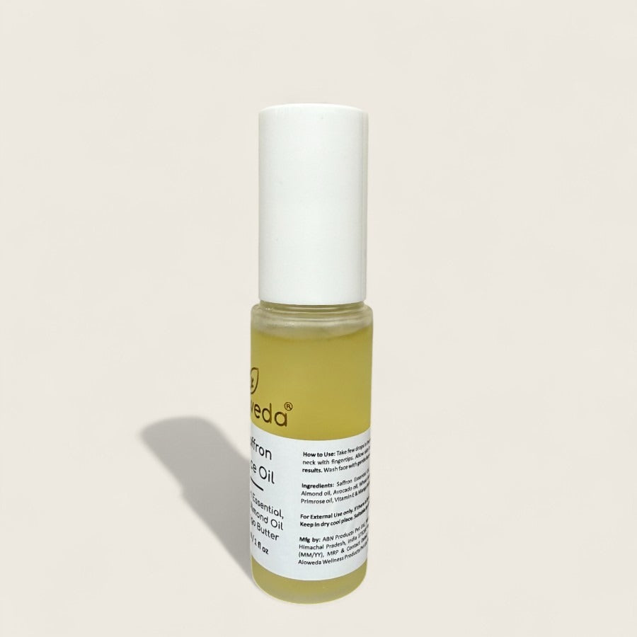 SAFFRON FACE OIL 30 ml, Saffron Essential Oil, Sweet Almond oil & Mango Butter