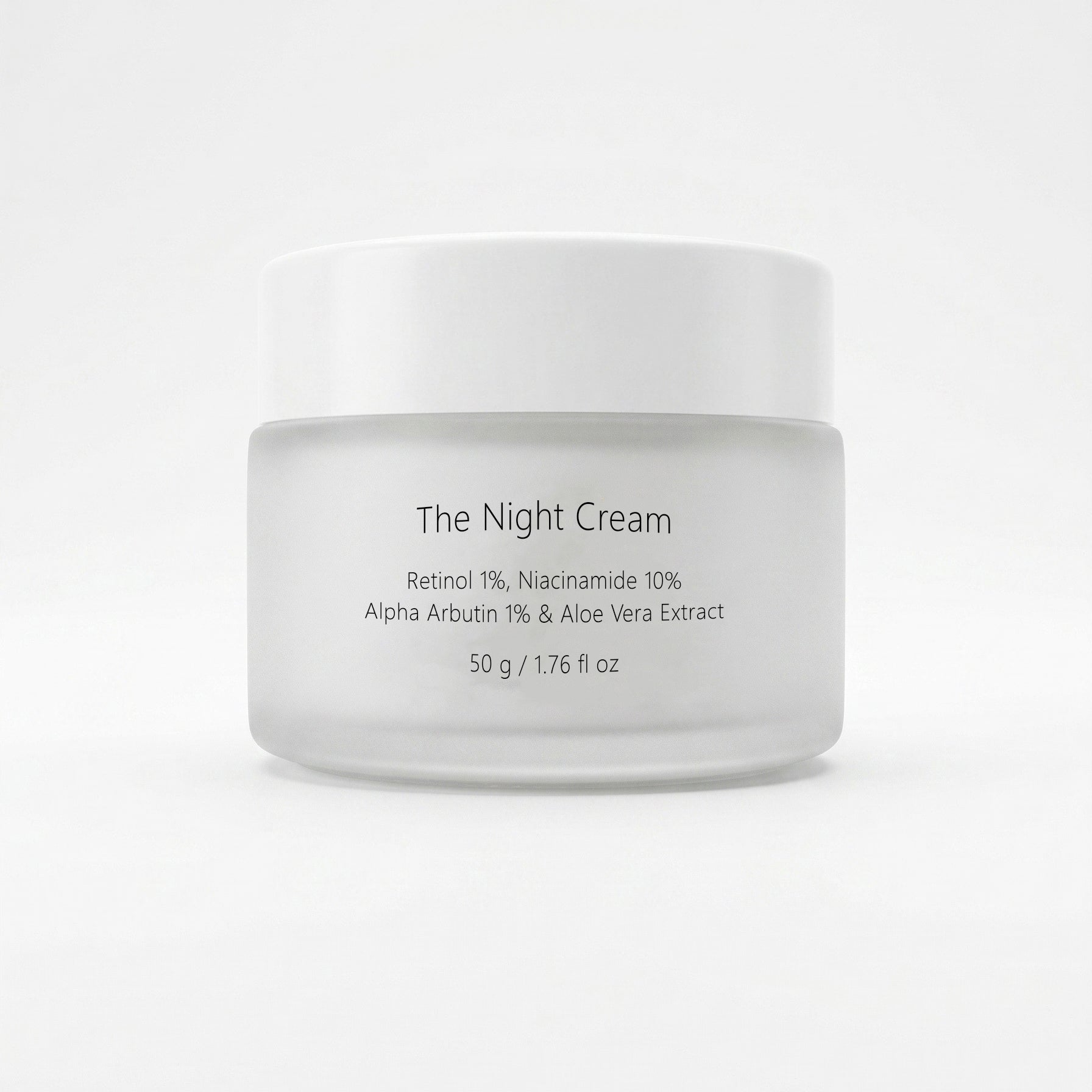 Retinol 1%, Niacinamide 10 %, Aloe Vera Extract & Carrot oil: THE NIGHT CREAM 50 G