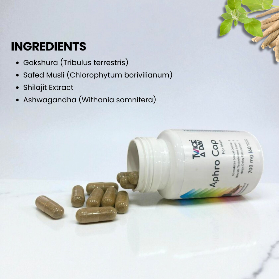 Aphro Cap 700 mg for Men, Helps deal with Male Sexual Dysfunction( MSD)