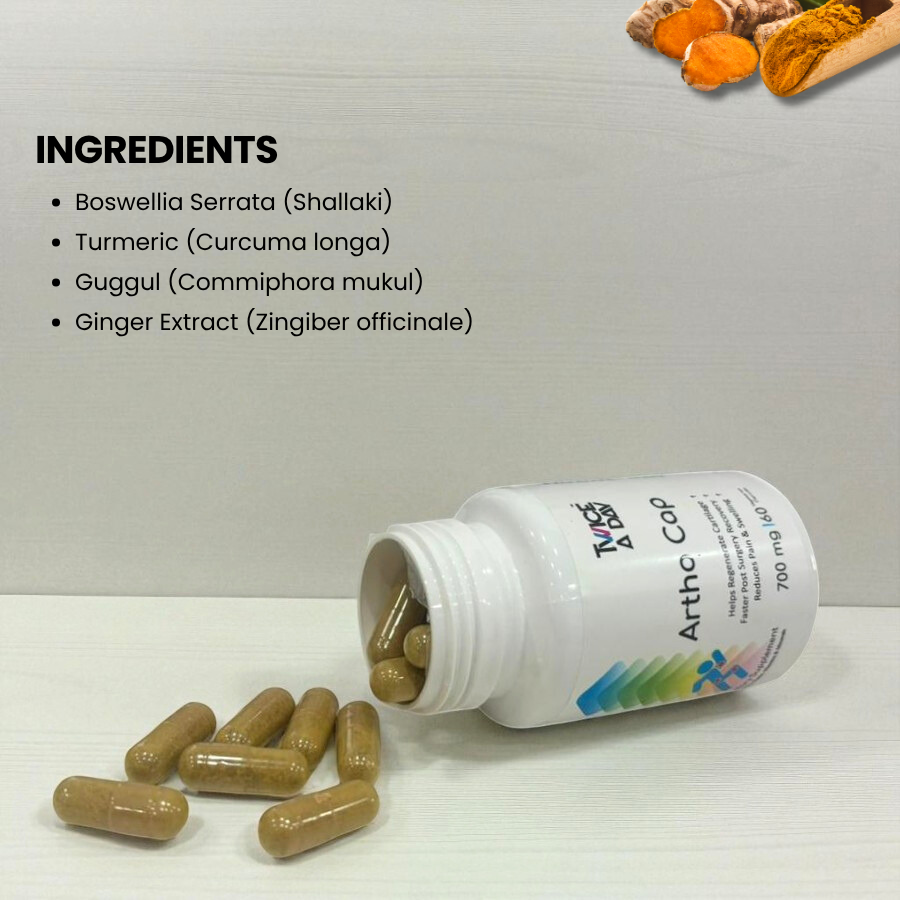 Artho Cap  700 mg, Nourishes Cartilage, Relieves Joint Pain / Swelling & Strengthens bones.