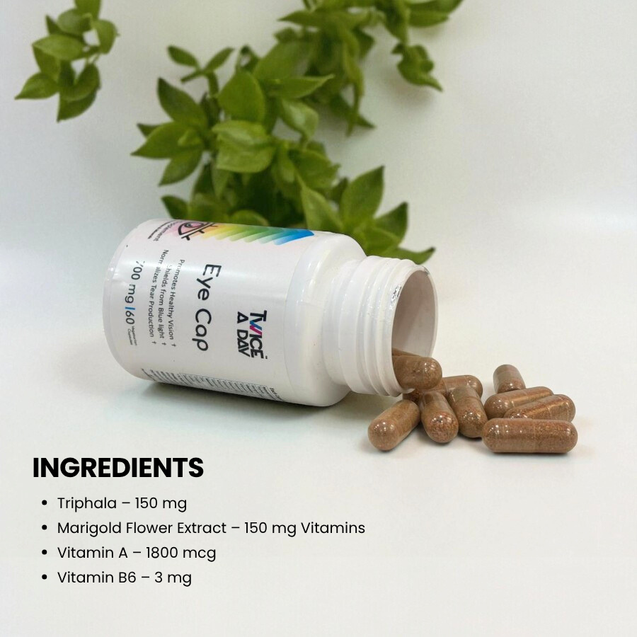 Eye Cap 700 mg,  Helps prevent Computer Vision Syndrome & impact of Blue Light