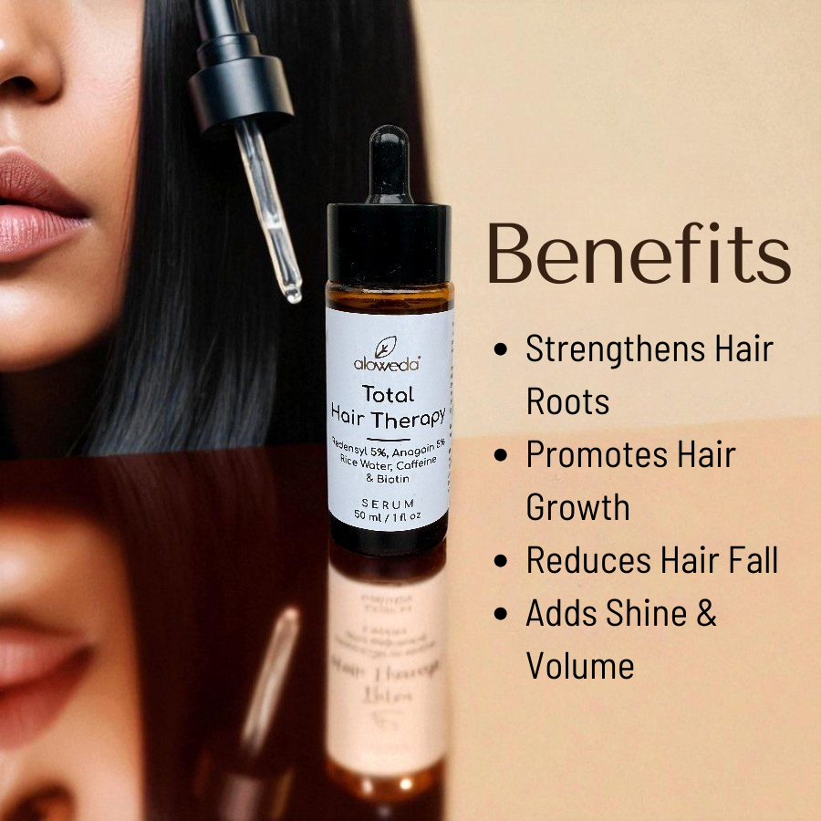 Total Hair Therapy Serum 50 ml, Redensyl 5%, Anagain 5%, Rice water & Biotin