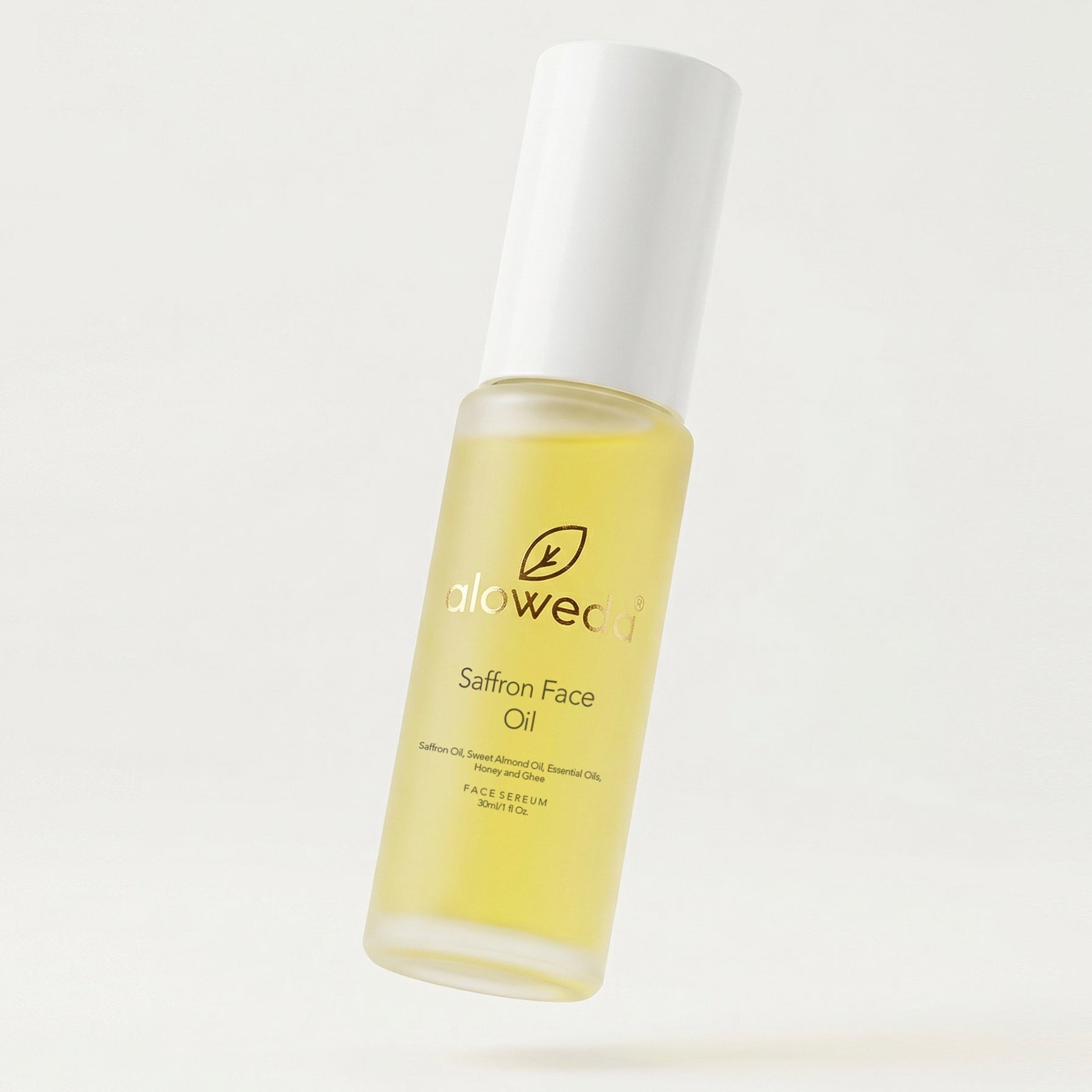 SAFFRON FACE OIL 30 ml: Saffron Essential Oil, Sweet Almond oil, Grape Seed Oil, Honey & Ghee