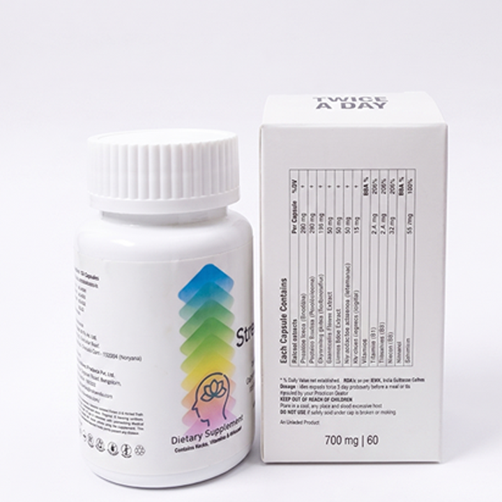 Stress Cap 700 mg, Helps Deal with Tension & Calms the Mind