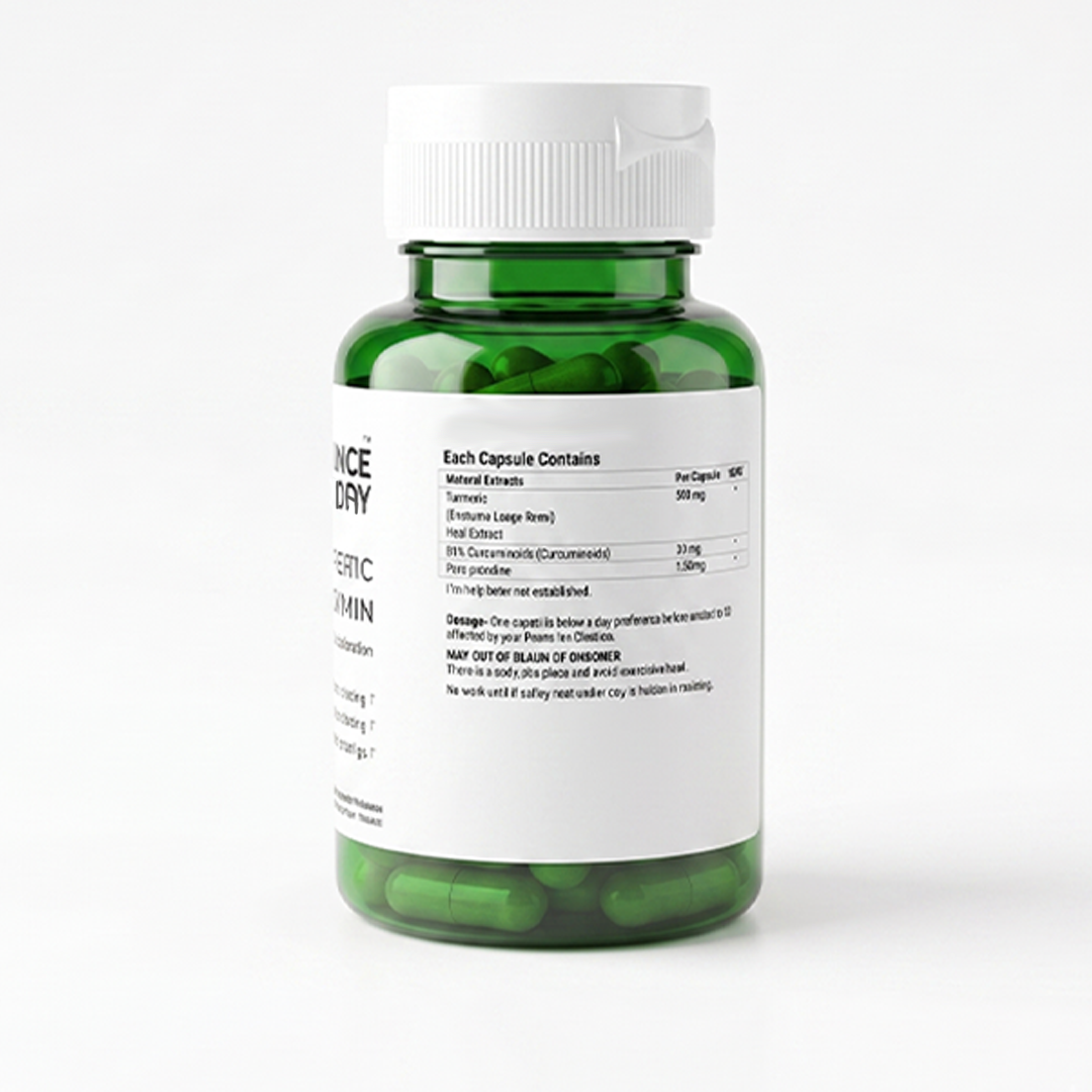 Turmeric Curcumin 650 mg, Slow Release, Vegan Capsule