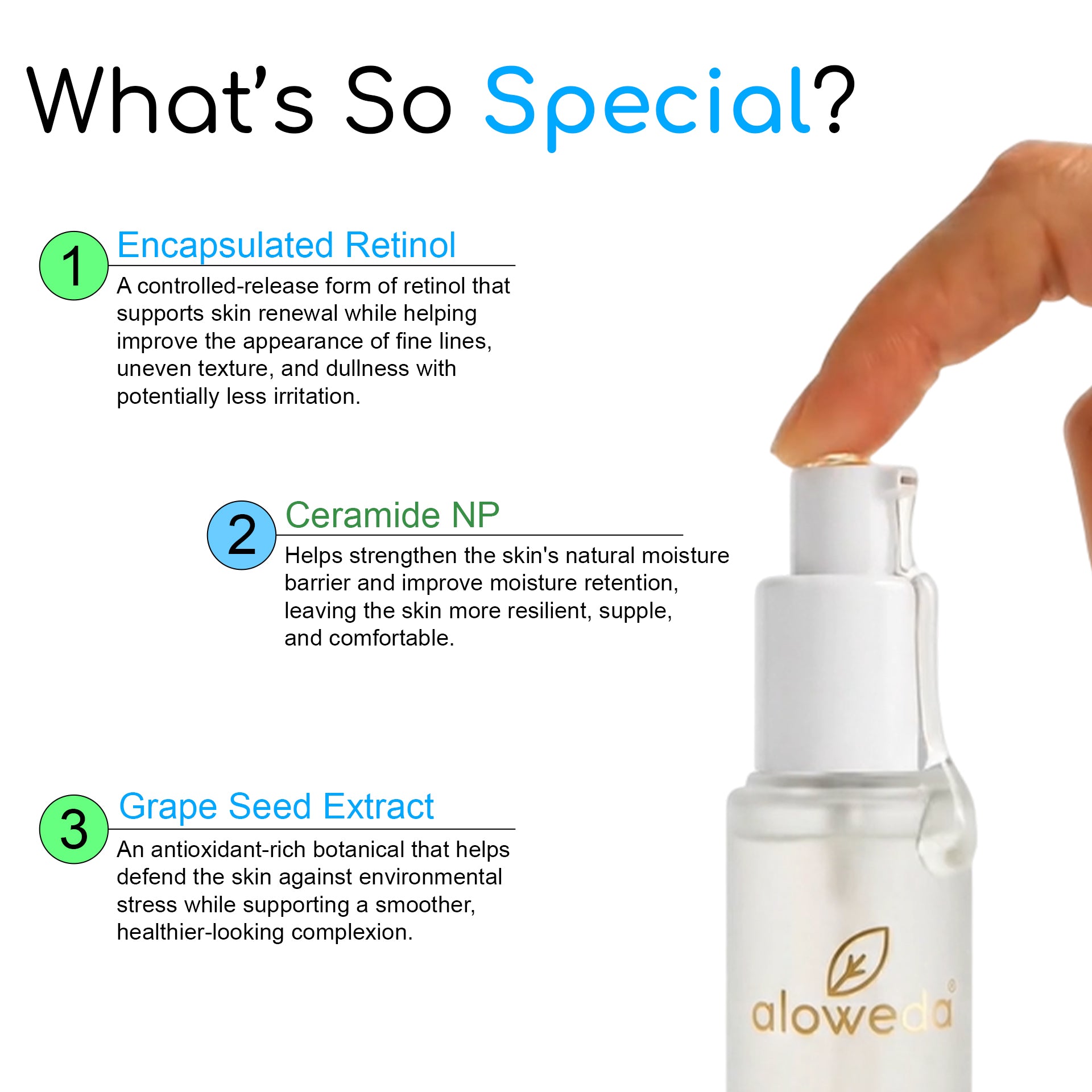 Encapsulated Retinol 1 %, Grape Seed Extract, & Ceramides : Lines & Wrinkles  Serum 30 ml