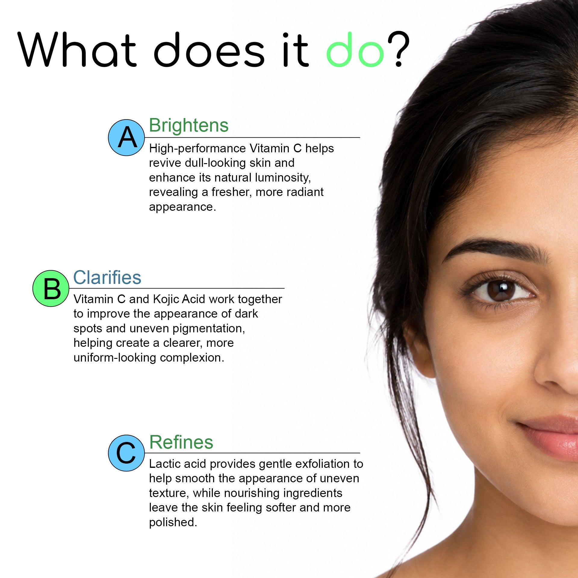 Vitamin C 20%, Kojic Acid, Avocado Extract & Argan Oil : Radiance Cream 50 G